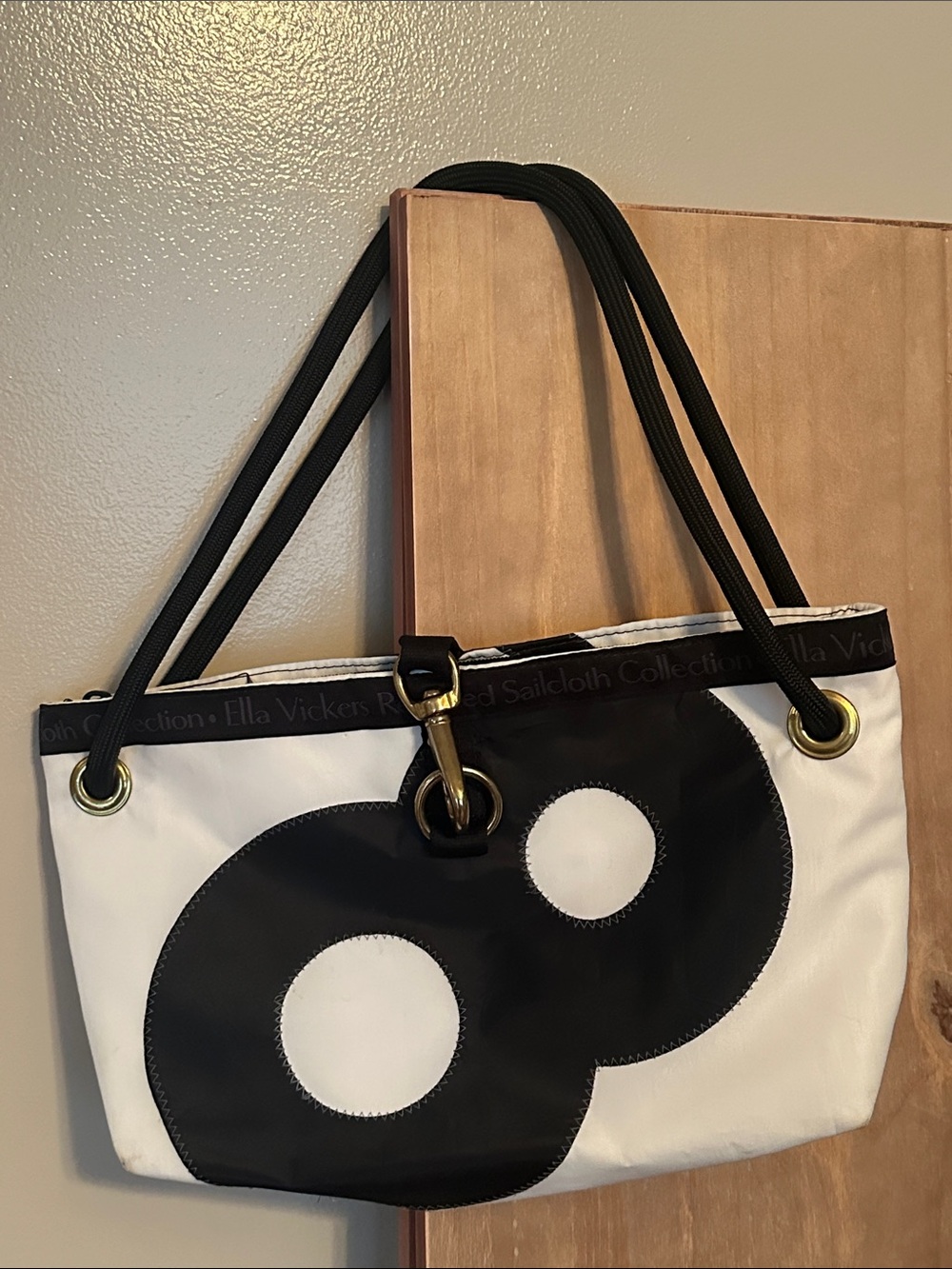 Ella Vickers Recycled Sailcloth Shoulder Bag Yacht Sails 8 Tote Vinyl Coastal